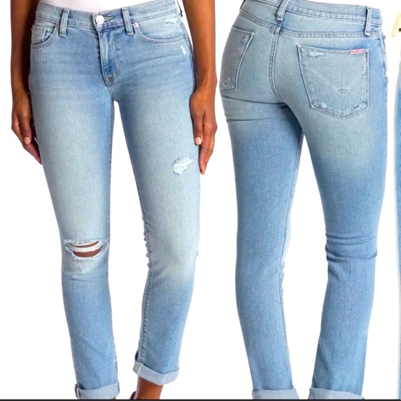 Hudson Jeans Denim - NWT HUDSON Krista Straight Crop w/Roll Cuffs Jeans Size 24